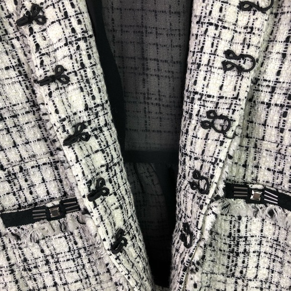 Wht House Blk Market Embellished Tweed Blazer - Picture 4 of 7